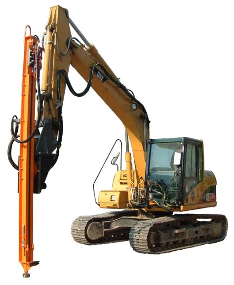 mini excavator mounted rock drill used|excavator mounted drill attachment.